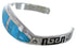 Water Wave Turquoise Sterling Silver Jewelry Bracelet VX37569